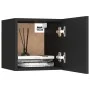 Black engineered wood nightstand 30.5x30x30 cm by vidaXL, Nightstands - Ref: Foro24-3079709, Price: 34,50 €, Discount: %