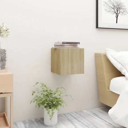 Bedside table made of Sonoma oak engineered wood, 30.5x30x30 cm by vidaXL, Nightstands - Ref: Foro24-3079715, Price: 27,94 €,...