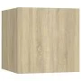 Bedside table made of Sonoma oak engineered wood, 30.5x30x30 cm by vidaXL, Nightstands - Ref: Foro24-3079715, Price: 27,94 €,...