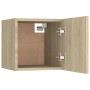 Bedside table made of Sonoma oak engineered wood, 30.5x30x30 cm by vidaXL, Nightstands - Ref: Foro24-3079715, Price: 27,06 €,...