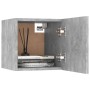 Mesita de noche madera de ingeniería gris hormigón 30,5x30x30cm by vidaXL, Nightstands - Ref: Foro24-3079718, Price: 24,81 €,...