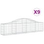 Gabionenkörbe 9 Stück Bogenform Eisen 200x30x40/60 cm von vidaXL, Töpfe und Pflanzgefäße - Ref: Foro24-3145374, Preis: 477,04...