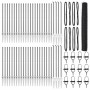 Reja con postes Gris 1.4 x 100 m Acero recubierto de PVC