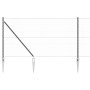 Reja con postes Gris 1.4 x 100 m Acero recubierto de PVC