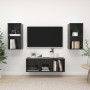 Wohnzimmermöbel, 3-teilig, graues Holzwerkstoff mit Glanz von vidaXL, TV-Möbel - Ref: Foro24-3079744, Preis: 122,52 €, Rabatt: %
