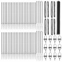 Reja con postes Gris 1.5 x 100 m Acero recubierto de PVC