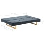 Sofá cama tela gris oscuro