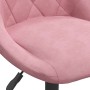 Sillas de comedor giratorias 2 unidades terciopelo rosa