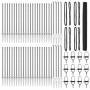 Reja con postes Gris 1.6 x 100 m Acero recubierto de PVC