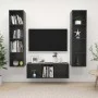 Wohnzimmermöbel 3 Stück graues Holzwerkstoff mit Glanz von vidaXL, TV-Möbel - Ref: Foro24-3079762, Preis: 169,58 €, Rabatt: %