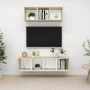 Wohnzimmermöbel 2 Stk. Holzwerkstoff weiß und Sonoma Eiche von vidaXL, TV-Möbel - Ref: Foro24-3079795, Preis: 113,05 €, Rabat...