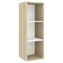 Wohnzimmermöbel 2 Stk. Holzwerkstoff weiß und Sonoma Eiche von vidaXL, TV-Möbel - Ref: Foro24-3079795, Preis: 114,54 €, Rabat...