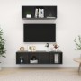 Wohnzimmermöbel 2-teilig, glänzend graues Holzwerkstoff von vidaXL, TV-Möbel - Ref: Foro24-3079798, Preis: 111,30 €, Rabatt: %
