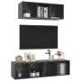 Living room furniture 2 pieces glossy gray engineered wood by vidaXL, TV Furniture - Ref: Foro24-3079798, Price: 109,95 €, Di...