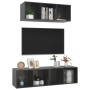 Wohnzimmermöbel 2-teilig, glänzend graues Holzwerkstoff von vidaXL, TV-Möbel - Ref: Foro24-3079798, Preis: 111,30 €, Rabatt: %