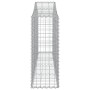 Gabionenkörbe, 18 Stück, Bogenform aus Eisen, 200 x 30 x 80/100 cm von vidaXL, Töpfe und Pflanzgefäße - Ref: Foro24-3145423, ...