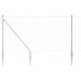 Reja con postes Plateado 1.2 x 10 m Acero recubierto de PVC
