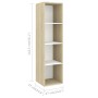 Wandmontierte Wohnzimmermöbel, 2 Stück, Weiß und Sonoma-Eiche von vidaXL, TV-Möbel - Ref: Foro24-3079867, Preis: 128,62 €, Ra...