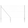 Reja con postes Plateado 1.4 x 10 m Acero recubierto de PVC