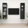 Wohnzimmer Wandmöbel 2 Stk. Technisches Holz glänzend grau von vidaXL, TV-Möbel - Ref: Foro24-3079870, Preis: 121,63 €, Rabat...