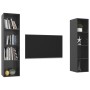 Wohnzimmer Wandmöbel 2 Stk. Technisches Holz glänzend grau von vidaXL, TV-Möbel - Ref: Foro24-3079870, Preis: 123,09 €, Rabat...