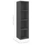 Wohnzimmer Wandmöbel 2 Stk. Technisches Holz glänzend grau von vidaXL, TV-Möbel - Ref: Foro24-3079870, Preis: 121,63 €, Rabat...