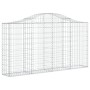 Gabionenkörbe 3 Stück Bogenform Eisen 200x30x100/120 cm von vidaXL, Töpfe und Pflanzgefäße - Ref: Foro24-3145431, Preis: 234,...