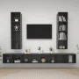 Wandmontierte Wohnzimmermöbel, 4-teilig, glänzend graues Holzwerkstoff von vidaXL, TV-Möbel - Ref: Foro24-3079897, Preis: 240...