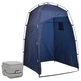 Inodoro portátil para camping con tienda 10+10 L