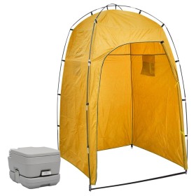 Inodoro portátil para camping con tienda 10+10 L