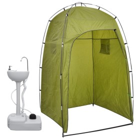 Lavabo portátil para camping con tienda de campaña 20 L