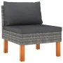 Garden furniture set 7 pieces synthetic rattan gray eucalyptus by vidaXL, Garden sets - Ref: Foro24-3082082, Price: 527,74 €,...