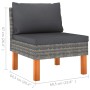 Gartenmöbel-Set 7-teilig synthetisches Rattan Eukalyptusgrau von vidaXL, Gartensets - Ref: Foro24-3082082, Preis: 537,60 €, R...