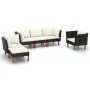 9-teiliges Gartenmöbel-Set synthetisches Eukalyptus-Rattan schwarz von vidaXL, Gartensets - Ref: Foro24-3082085, Preis: 451,8...