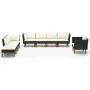 9-teiliges Gartenmöbel-Set synthetisches Eukalyptus-Rattan schwarz von vidaXL, Gartensets - Ref: Foro24-3082087, Preis: 621,8...