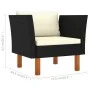 Garden furniture set, 10 pieces, synthetic rattan, black eucalyptus. by vidaXL, Garden sets - Ref: Foro24-3082091, Price: 765...