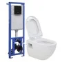 Wand-WC mit verstecktem Hochspülkasten aus Keramik von vidaXL, Badezimmer - Ref: Foro24-3082092, Preis: 311,71 €, Rabatt: %