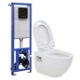 Wand-WC mit verstecktem Hochspülkasten aus Keramik von vidaXL, Badezimmer - Ref: Foro24-3082092, Preis: 296,09 €, Rabatt: %