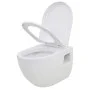 Wand-WC mit verstecktem Hochspülkasten aus Keramik von vidaXL, Badezimmer - Ref: Foro24-3082092, Preis: 311,71 €, Rabatt: %
