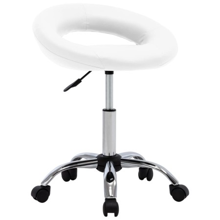 Drehbarer Esszimmerstuhl Kunstleder weiß von vidaXL, Essstühle - Ref: Foro24-3085829, Preis: 64,93 €, Rabatt: %