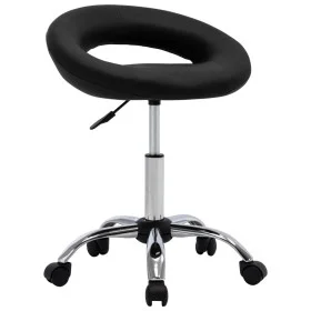 Drehbarer Esszimmerstuhl aus schwarzem Kunstleder von vidaXL, Essstühle - Ref: Foro24-3085830, Preis: 72,58 €, Rabatt: %