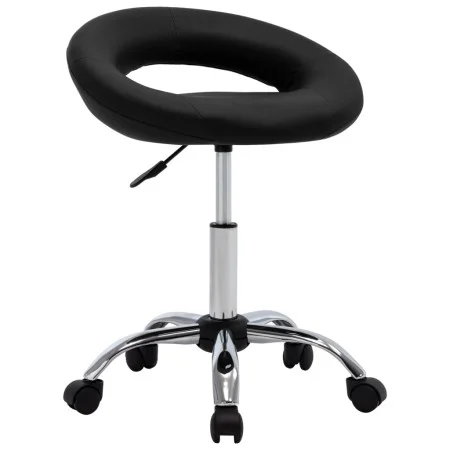Drehbarer Esszimmerstuhl aus schwarzem Kunstleder von vidaXL, Essstühle - Ref: Foro24-3085830, Preis: 72,45 €, Rabatt: %