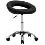 Drehbarer Esszimmerstuhl aus schwarzem Kunstleder von vidaXL, Essstühle - Ref: Foro24-3085830, Preis: 72,45 €, Rabatt: %