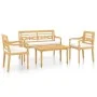 4-piece garden furniture set with solid teak wood cushions by vidaXL, Garden sets - Ref: Foro24-3087052, Price: 572,80 €, Dis...