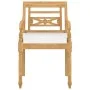 4-piece garden furniture set with solid teak wood cushions by vidaXL, Garden sets - Ref: Foro24-3087052, Price: 572,80 €, Dis...