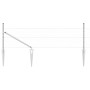 Reja con postes Plateado 0.8 x 25 m Acero recubierto de PVC