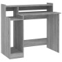 Schreibtisch mit LED in grauer Sonoma-Sperrholz 97x45x90 cm von vidaXL, Schreibtische - Ref: Foro24-820476, Preis: 71,20 €, R...
