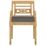 Sillas Batavia con cojines 4 unidades madera maciza de teca von vidaXL, Gartenstühle - Ref: Foro24-3087057, Preis: 480,90 €, ...