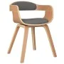 Esszimmerstuhl 2 Stk. gebogenes Holz und hellgrauer Stoff von vidaXL, Essstühle - Ref: Foro24-3092381, Preis: 302,63 €, Rabat...