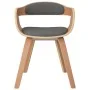 Silla de comedor 4 uds madera curvada y tela gris claro by vidaXL, dining chairs - Ref: Foro24-3092387, Price: 601,87 €, Disc...